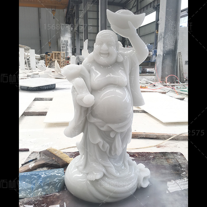 汉白玉弥勒佛,汉白玉笑佛,汉白玉佛像