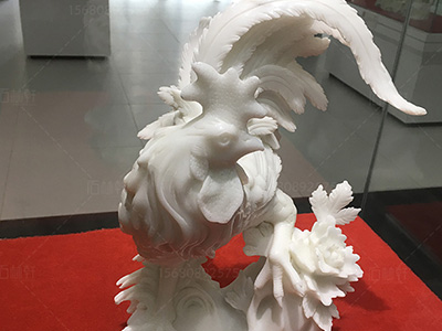 汉白玉公鸡，一级料展品