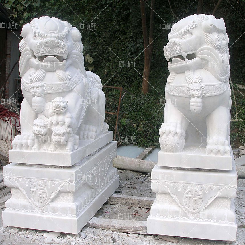 汉白玉狮子